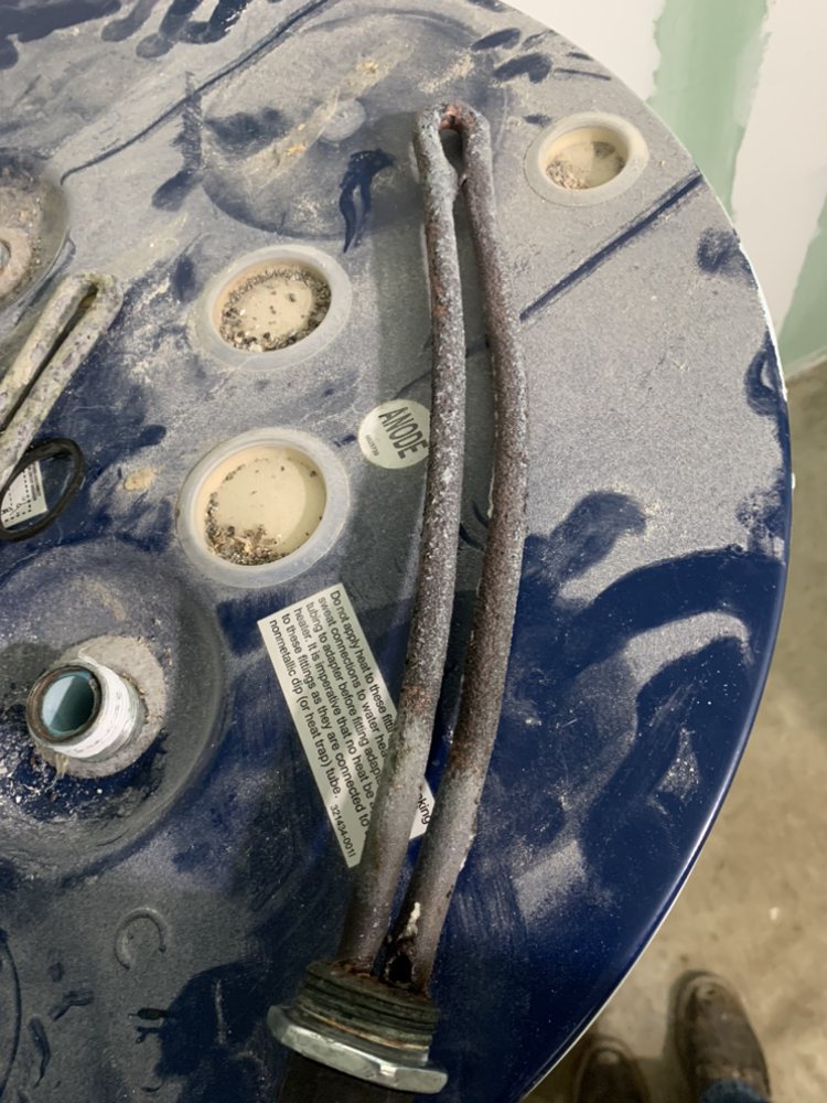 Electrical work near a water heater